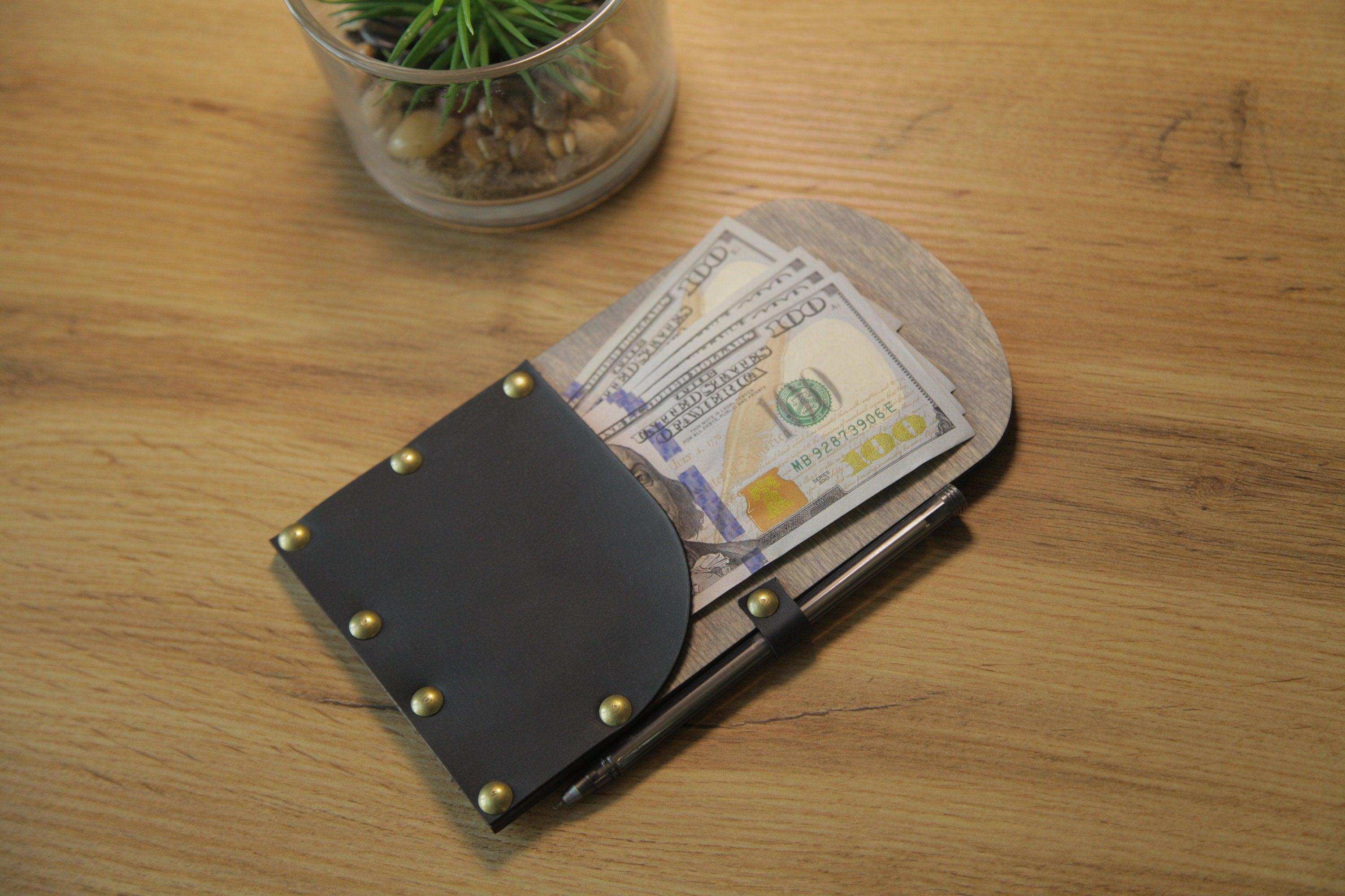 Wooden Check Presenter with Pen Holder