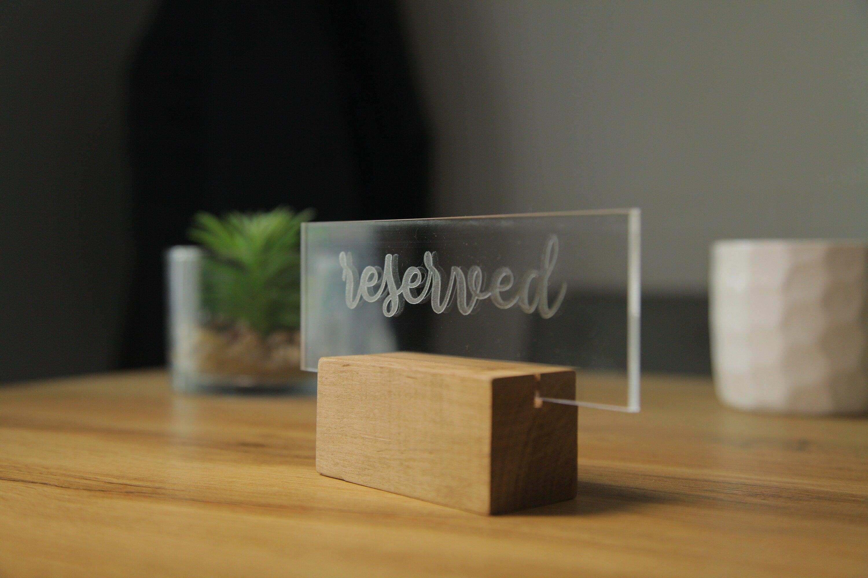 Custom Acrylic Wedding Sign