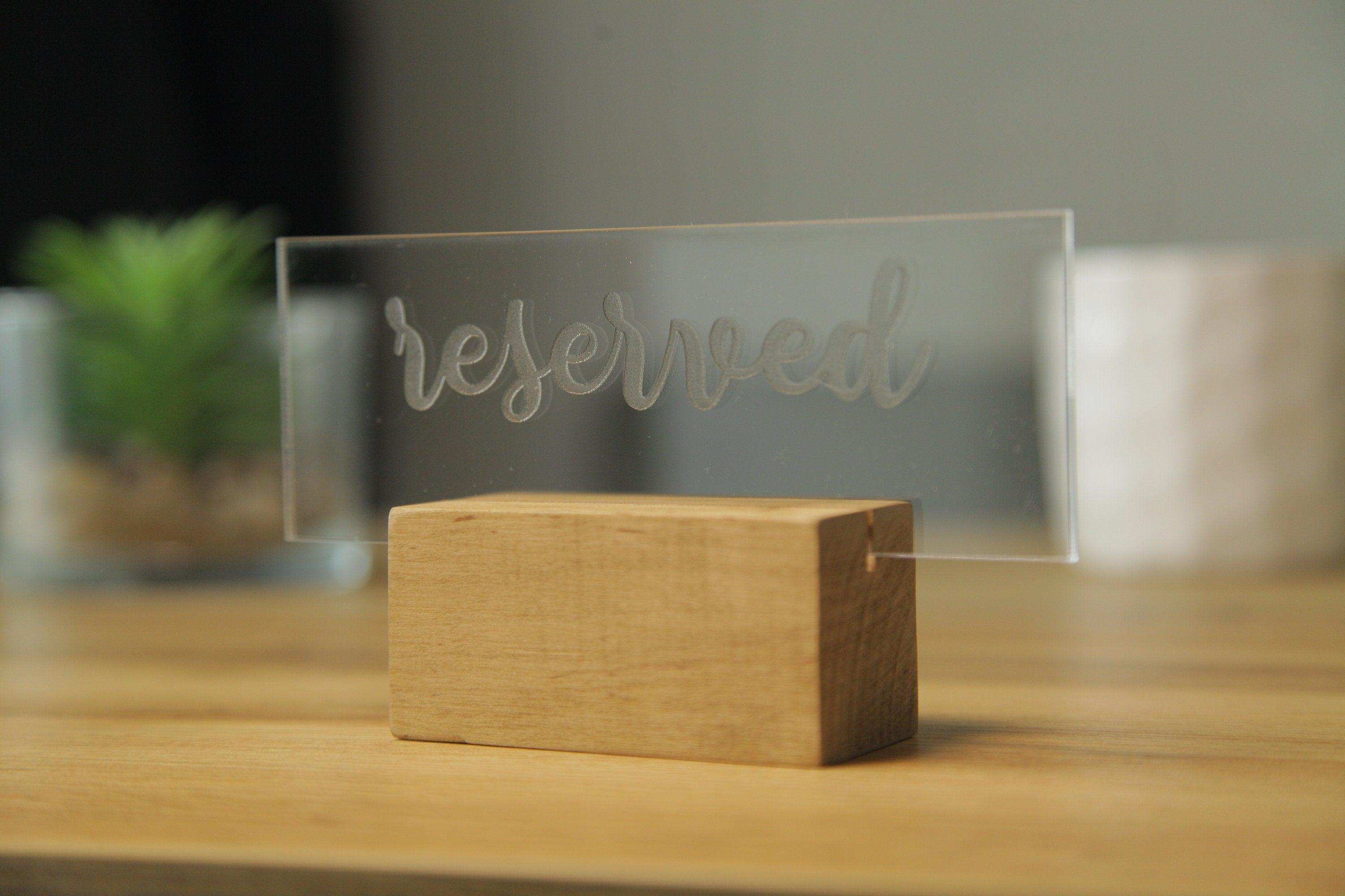 Custom Acrylic Wedding Sign