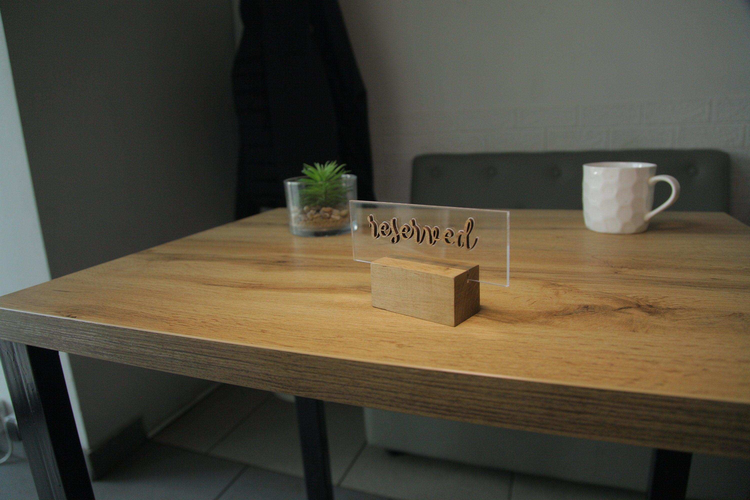 Custom Acrylic Wedding Table Sign with Elegant Design