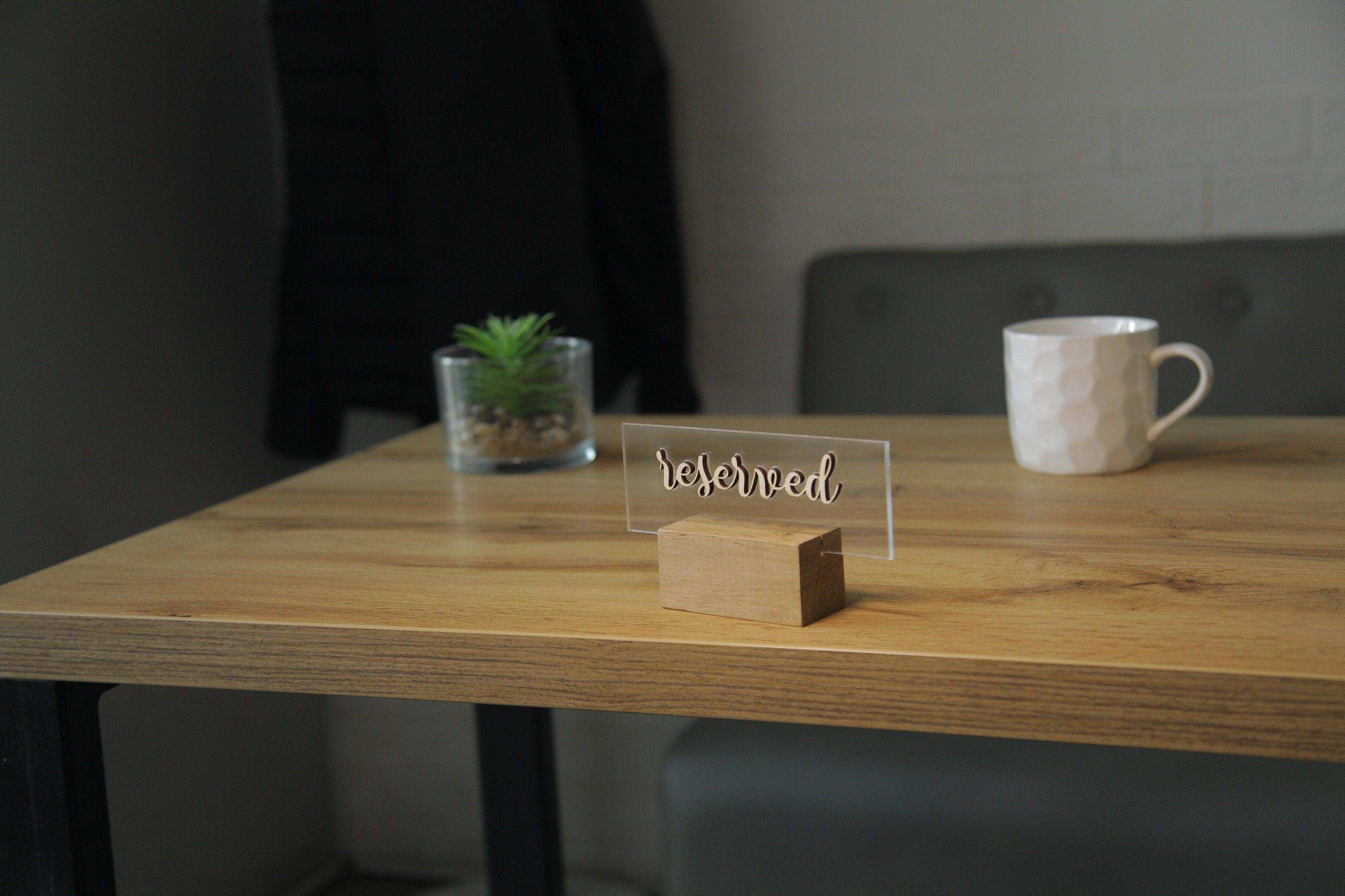 Custom Acrylic Wedding Table Sign with Elegant Design