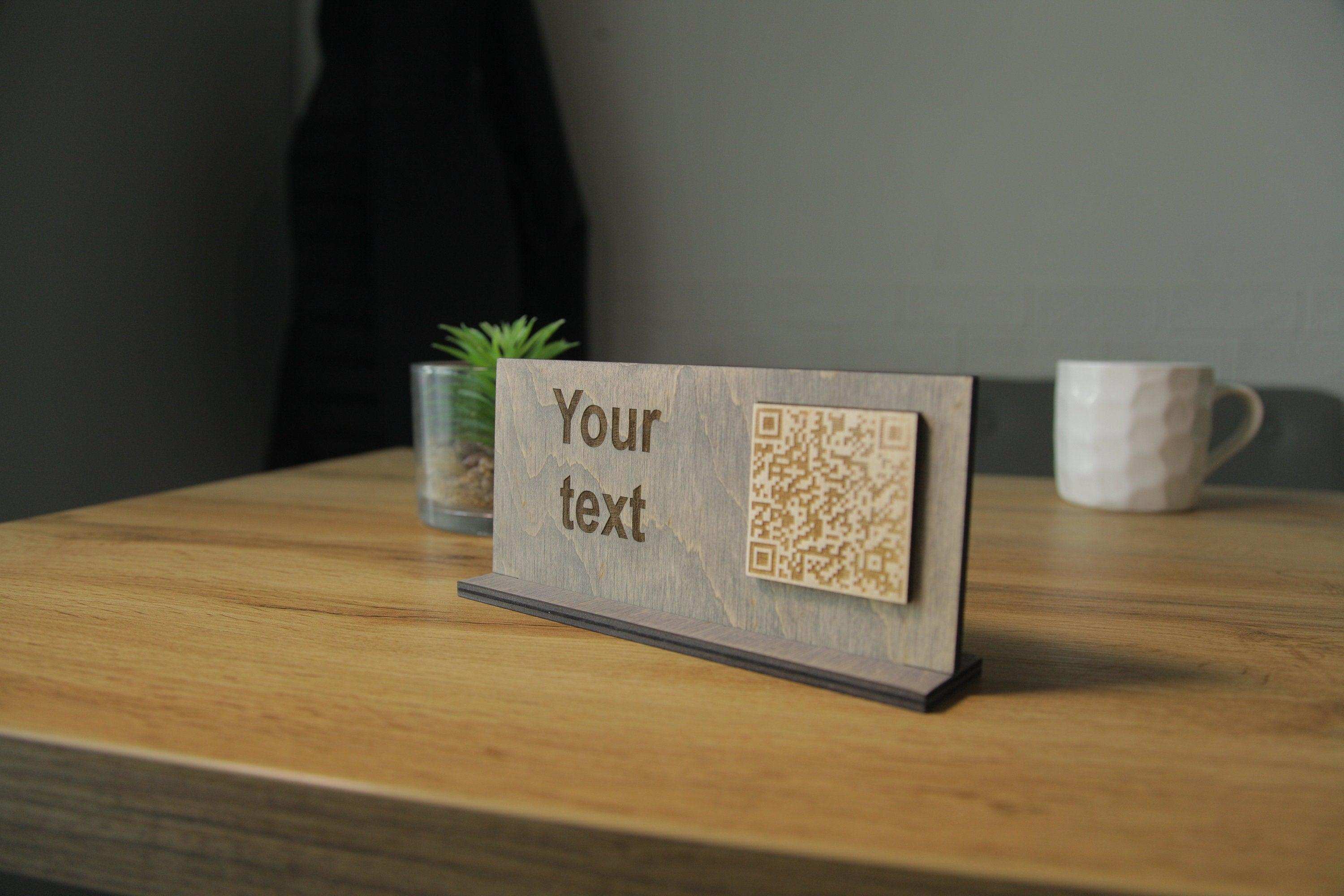 Handcrafted QR Code Menu Sign for Restaurants