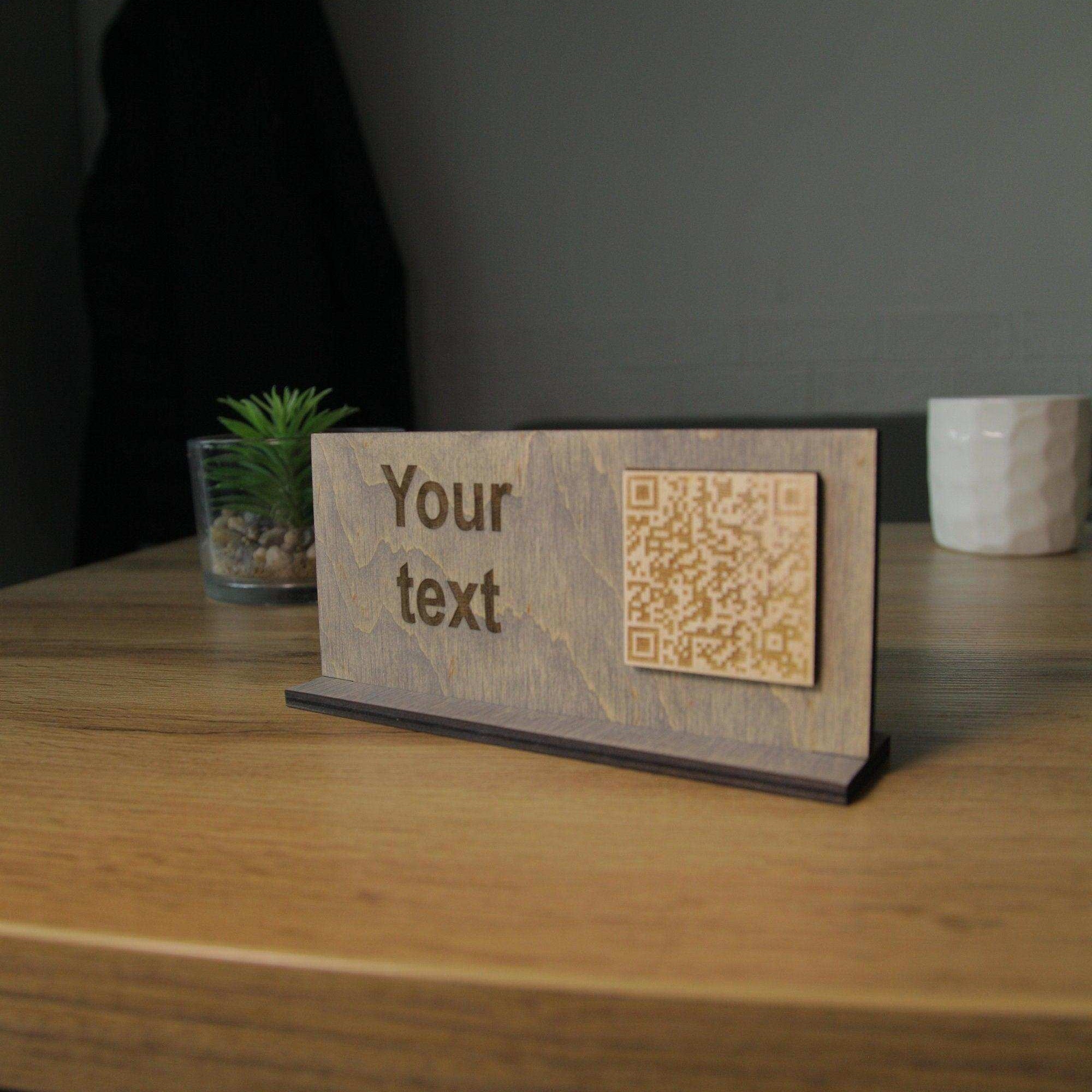 Handcrafted QR Code Menu Sign for Restaurants