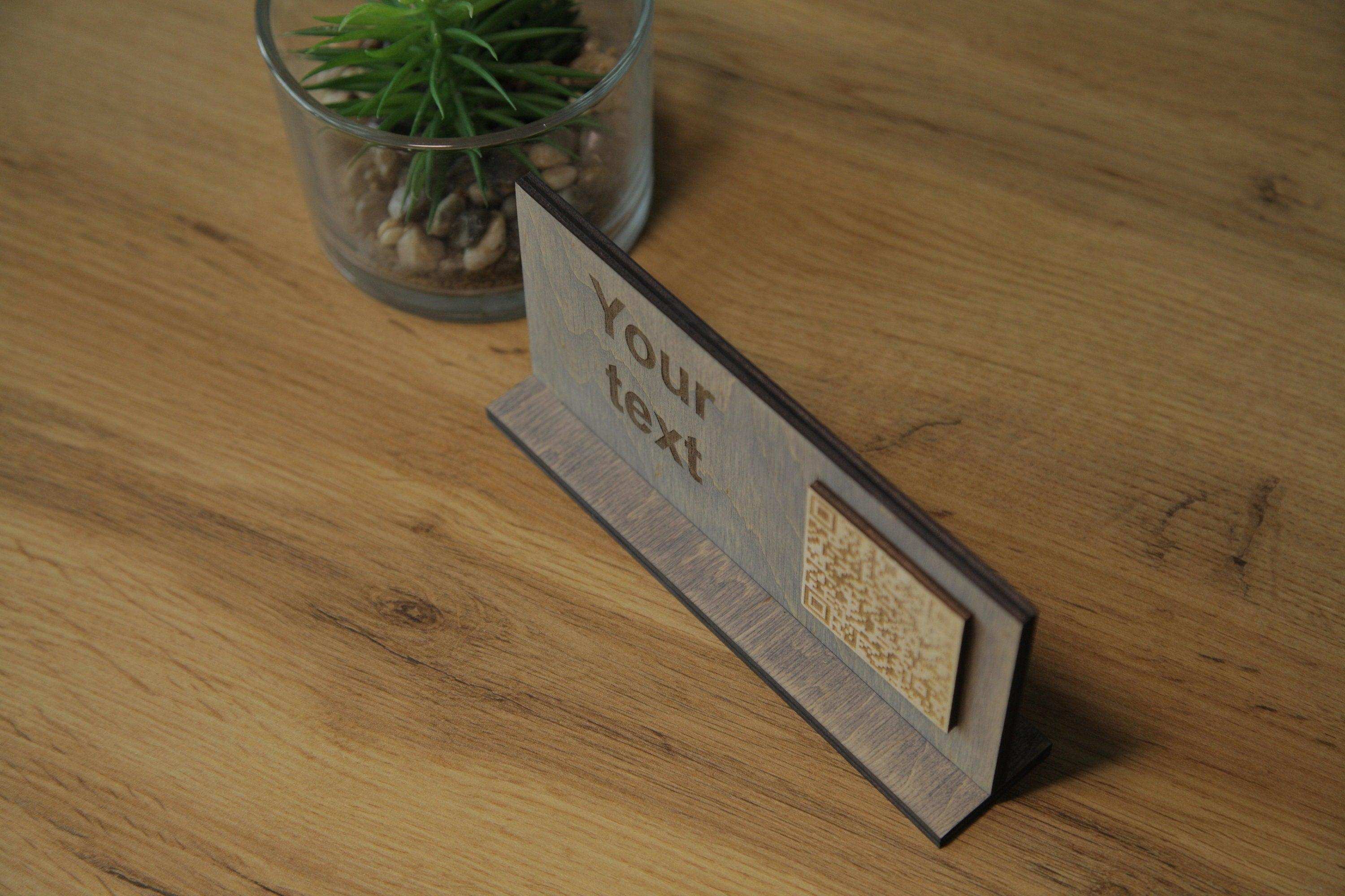 Handcrafted QR Code Menu Sign for Restaurants