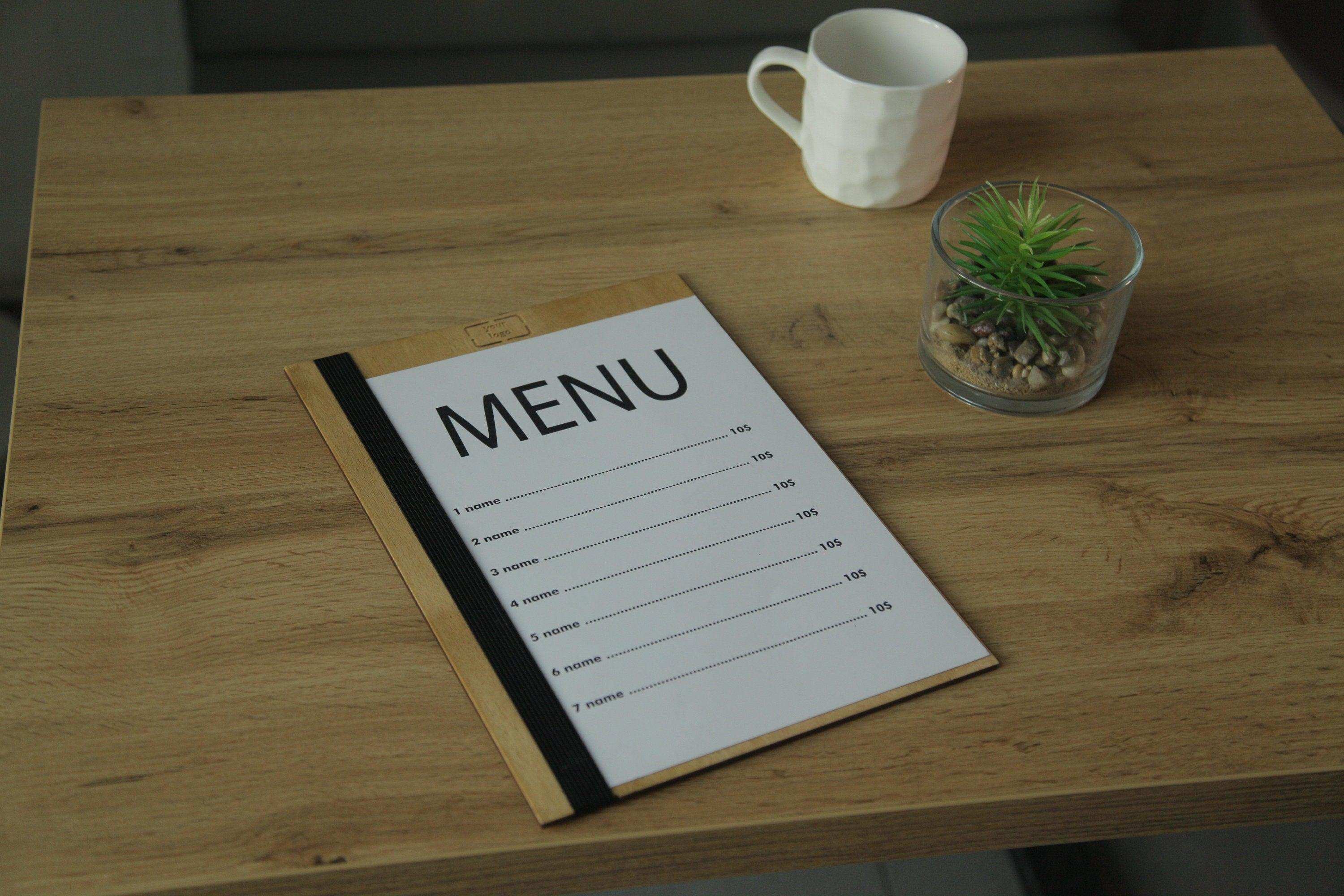 Classic Wooden Restaurant Menu Cover