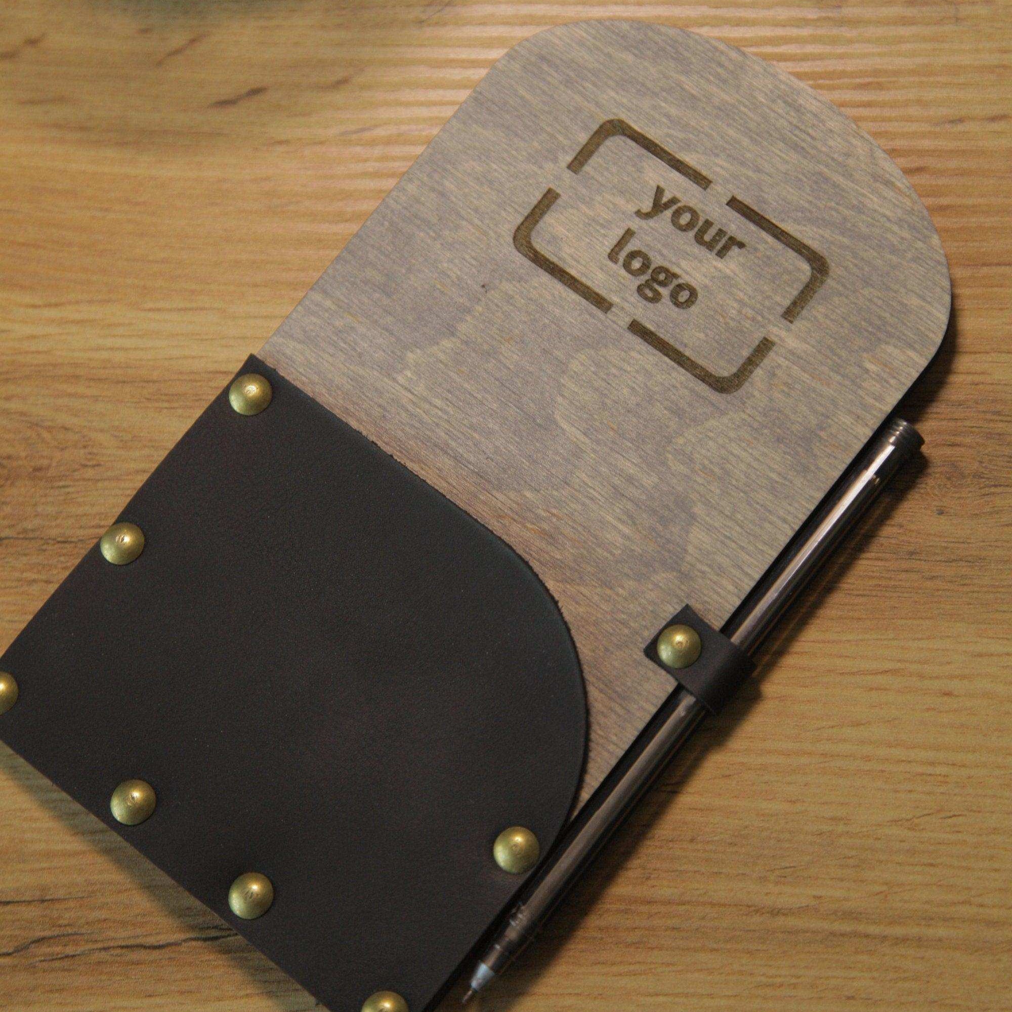 Wooden Check Presenter with Pen Holder