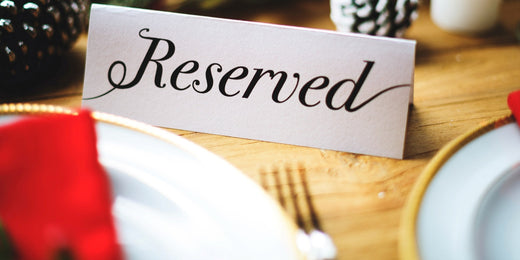 reserve table signs