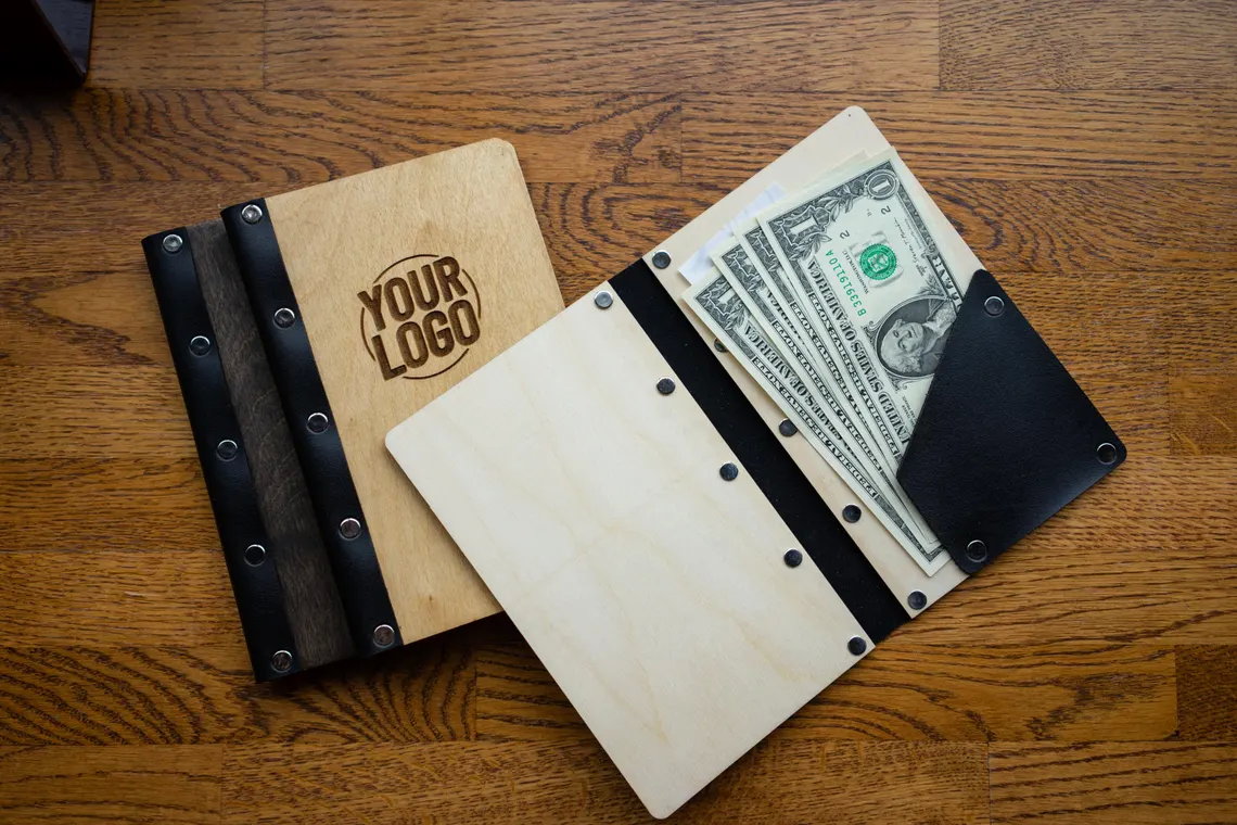 Check Holder, Wooden Check Presenter, ch-102