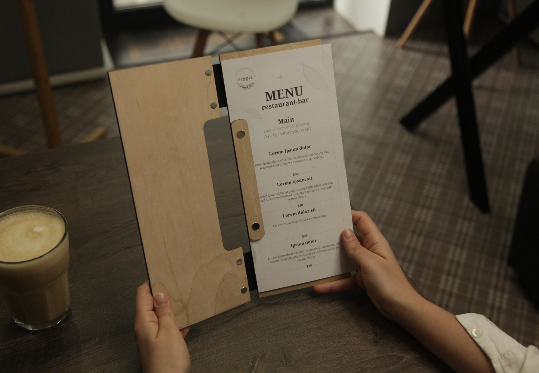 Wine list menu cover, Wooden Menu, Menu, Menu Cover, Restaurant Menu Cover