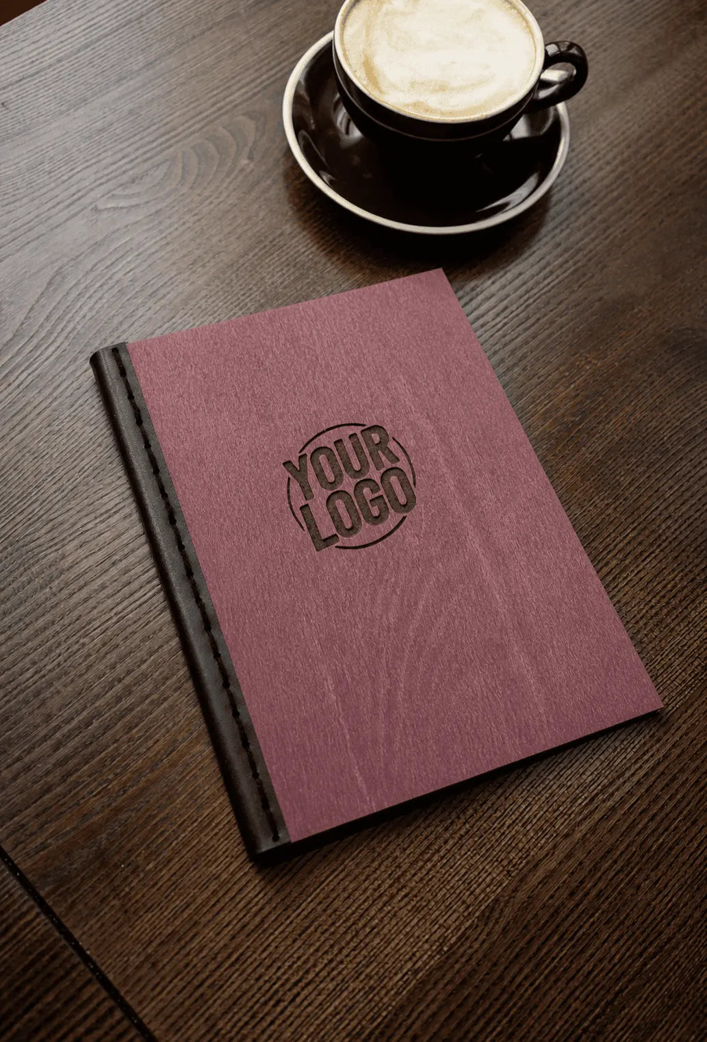 Customizable Wooden Restaurant Menu Holder