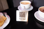 Metal QR Code Table Sign – Durable and Stylish for Cafes, Video, qm-100 - Image 5