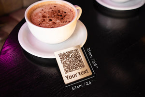 Durable Metal QR Table Plate – Modern Design for Cafes, Video, qm-103 - Image 7