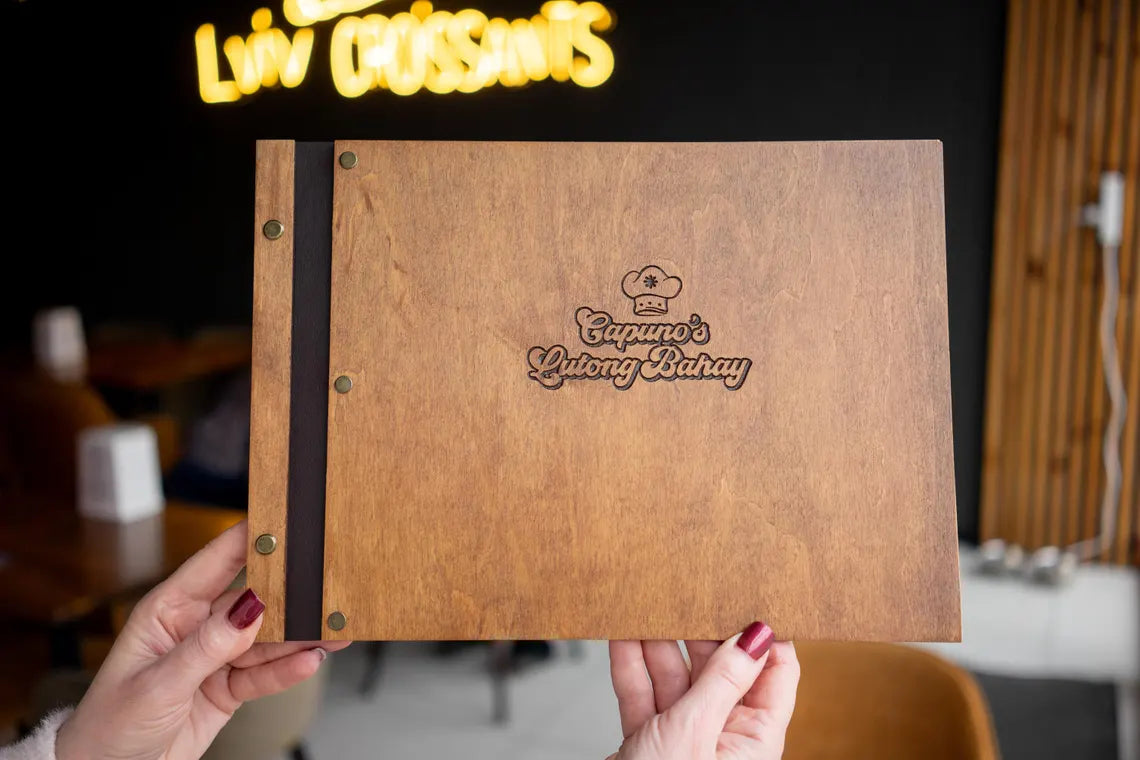 Restaurant Menu Cover, Wooden Menu, Menu, Menu Cover