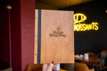 Wooden Menu Folder, Personalized Restaurant Menu, Wood Restaurant Menu, Custom Size Menu Cover, Engraved Menu Cover - Image 1