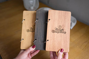 Wooden Check Presenter, Check Holder on rings, FREE ENGRAVING - Image 1