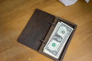 Wooden Check Presenter, Check Holder on rings, FREE ENGRAVING - Image 4