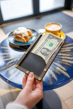 Rustic Wooden Check Presenter, Bill Holder for Restaurants and Cafés FREE ENGRAVING - Image 1