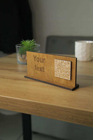 Wooden QR Code Menu Display, Video - Image 4