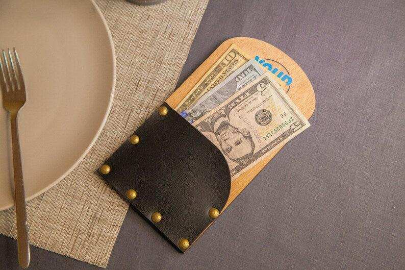 Customizable Restaurant Check Holder with Logo
