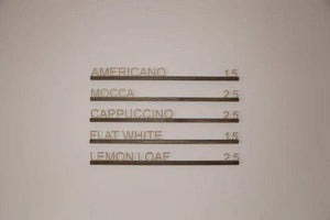 Wooden Wall Menu Board for Cafes and Bakeries, Video - Image 1