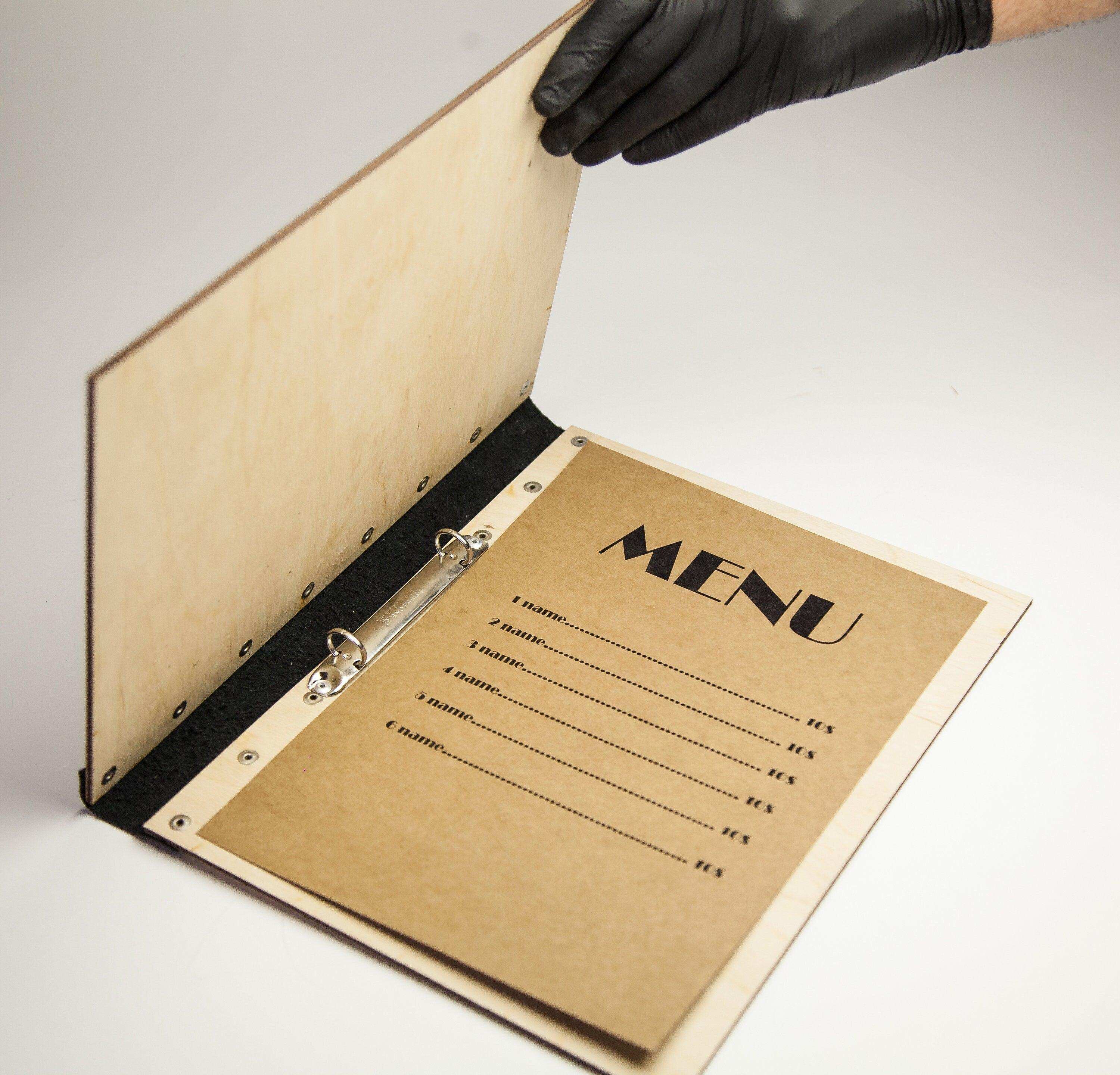 Custom Menu Holder and Guest Book for Restaurants