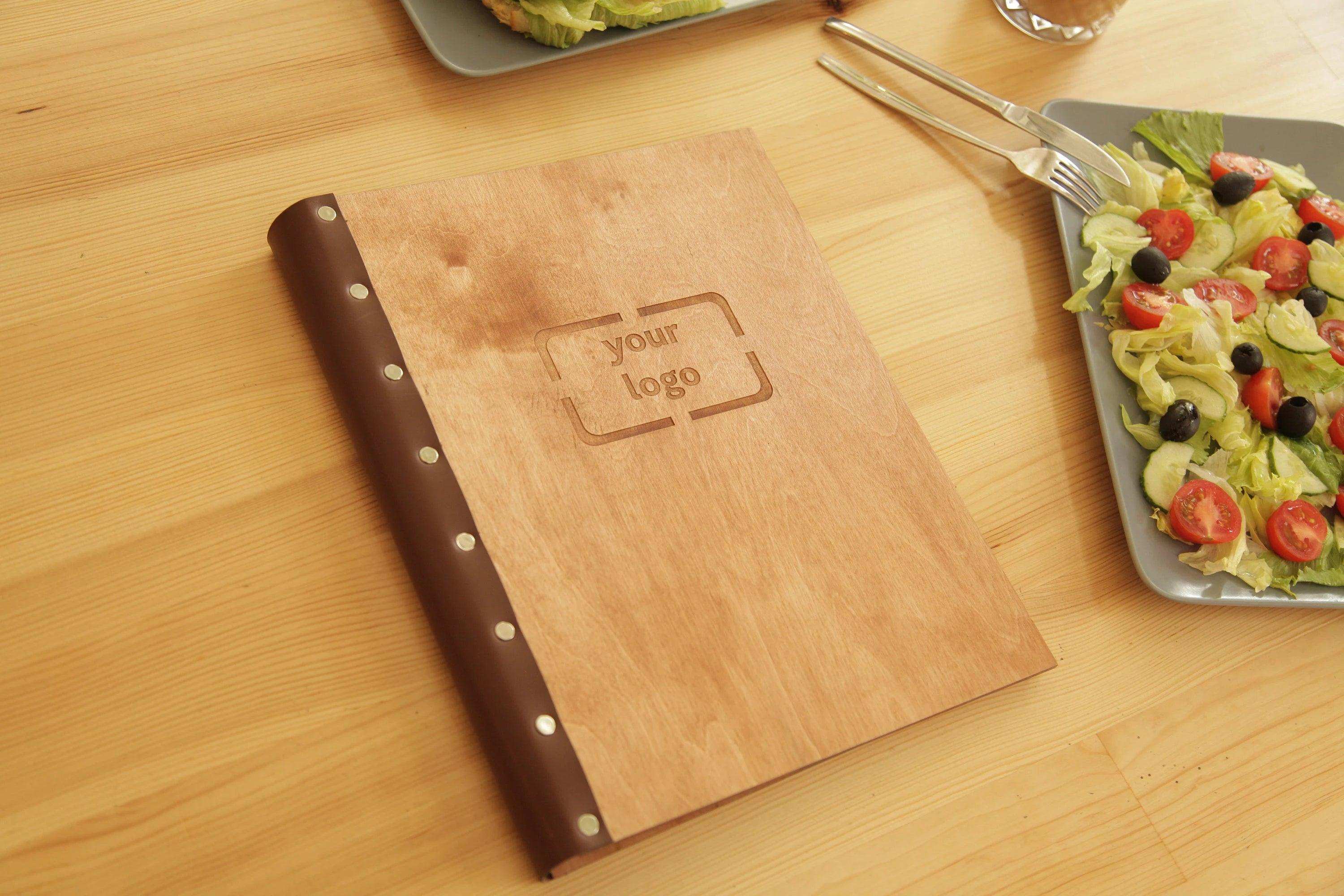 Custom Menu Cover with Changeable Sheets for Restaurants