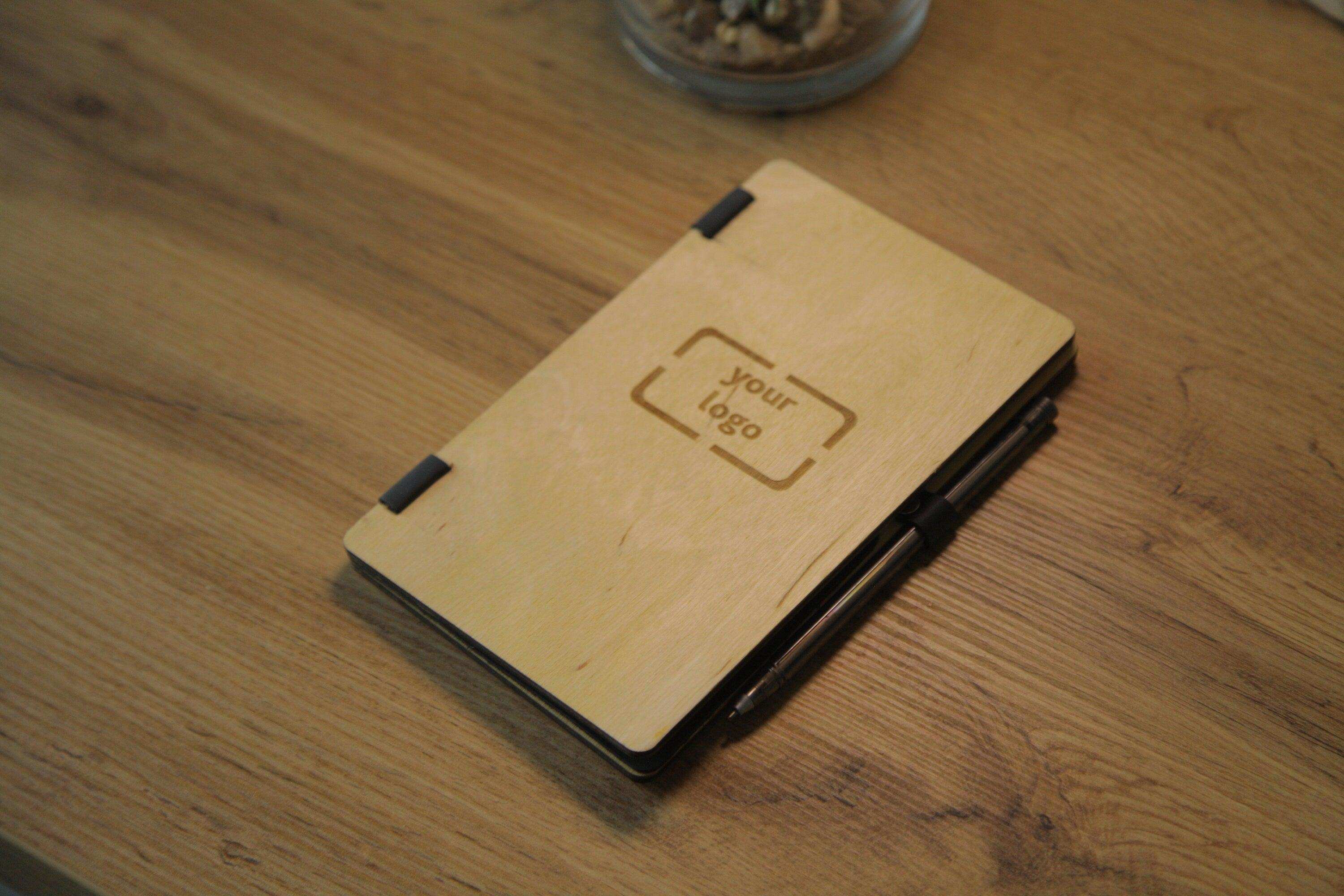 Wooden Check Holder with Pen Slot, Video - Image 1