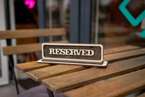 Custom Reserved Table Sign for Events, Video - Image 4