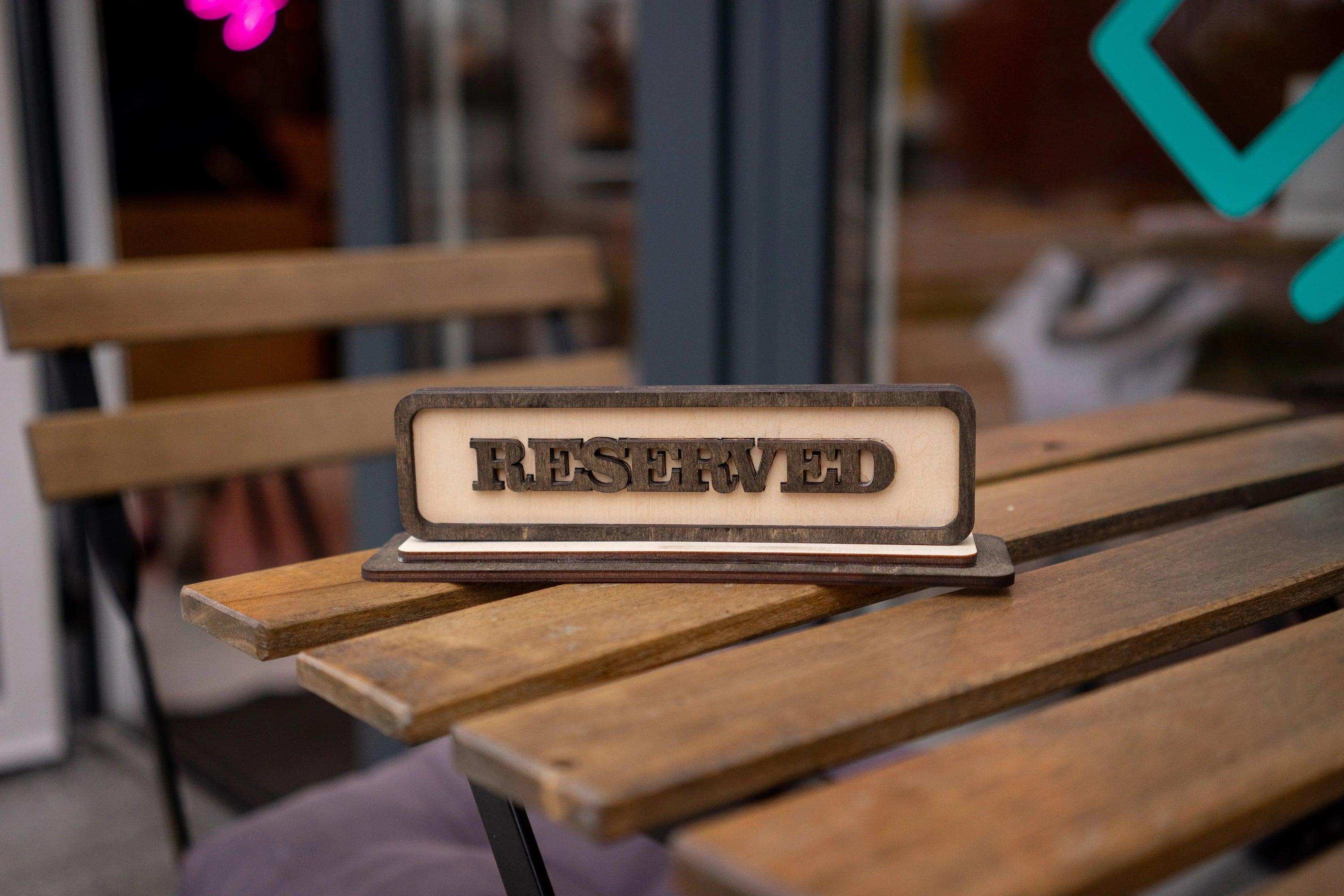 Custom Reserved Table Sign for Events, Video - Image 5