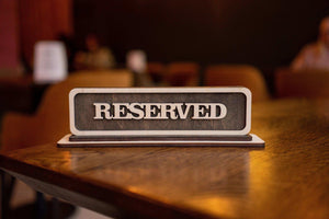 Custom Reserved Table Sign for Events, Video - Image 1