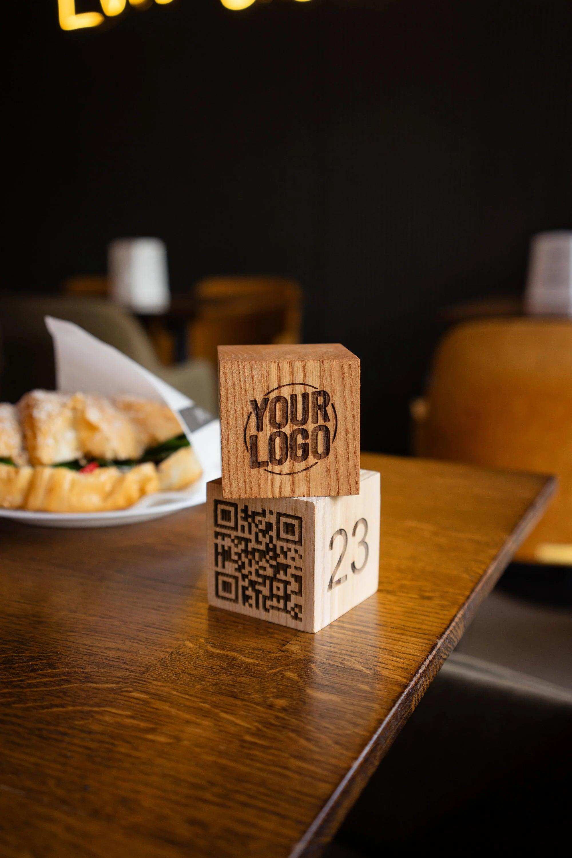 Custom Wooden QR Code Social Media Sign, Video - Image 1