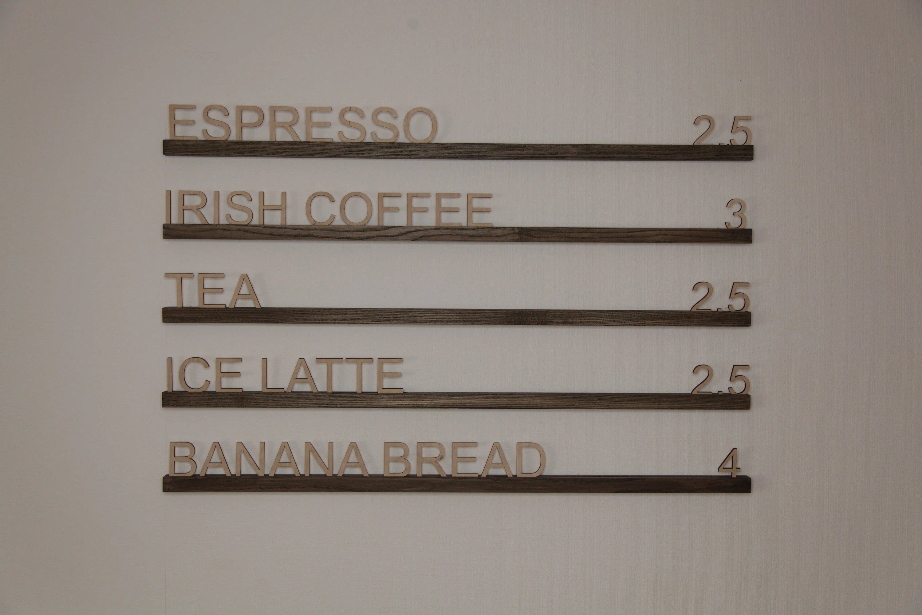Wooden Wall Menu Board for Cafes and Bakeries, Video - Image 1