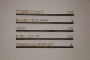 Wooden Wall Menu Board for Cafes and Bakeries, Video - Image 1