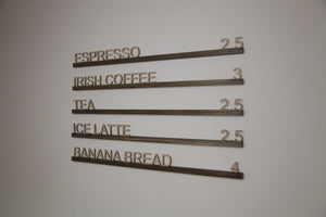 Wooden Wall Menu Board for Cafes and Bakeries, Video - Image 5
