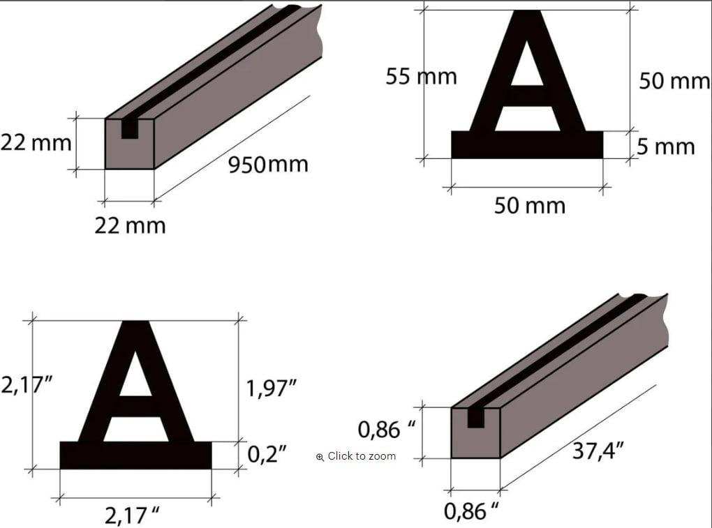 Changeable Wooden Wall Menu Rails
