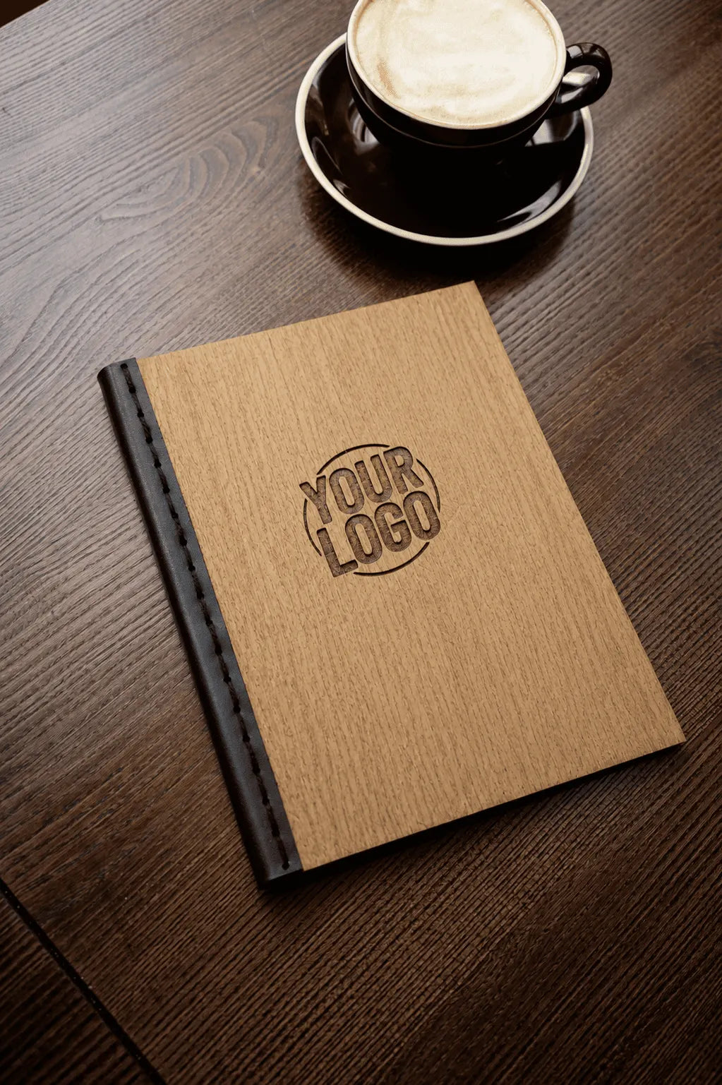 Customizable Wooden Restaurant Menu Holder