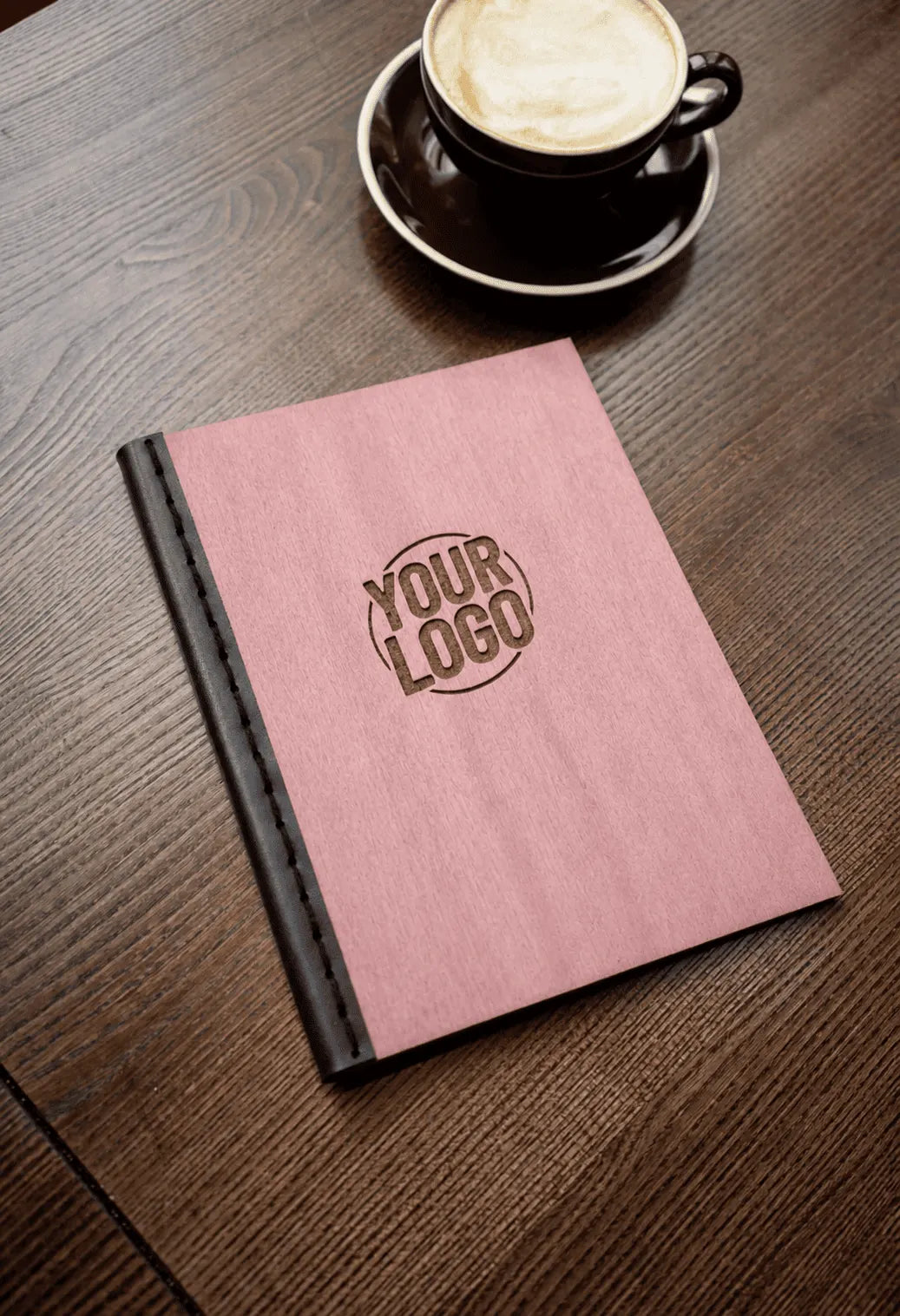 Customizable Wooden Restaurant Menu Holder