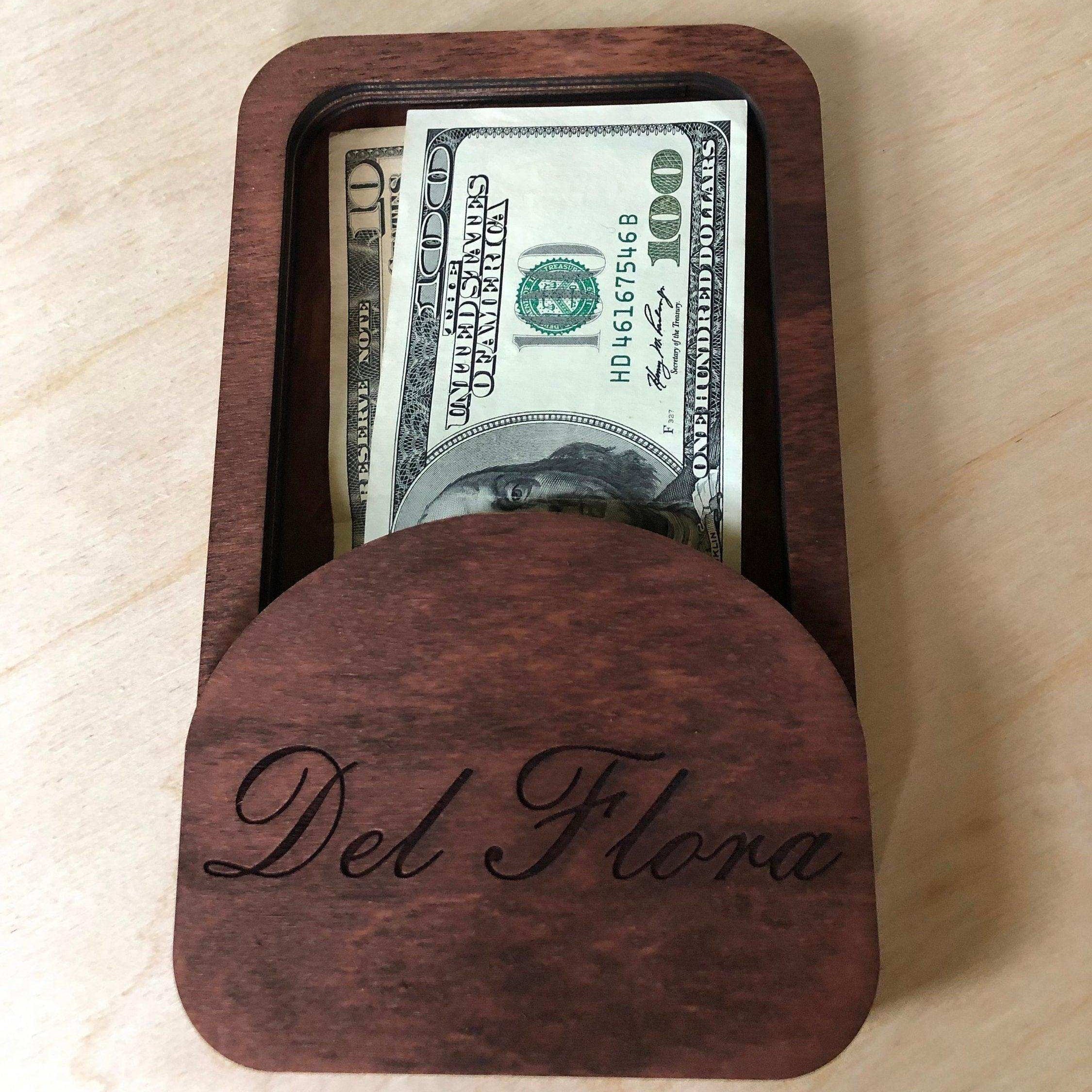 Custom Wooden Check Presenter with Free Engraving