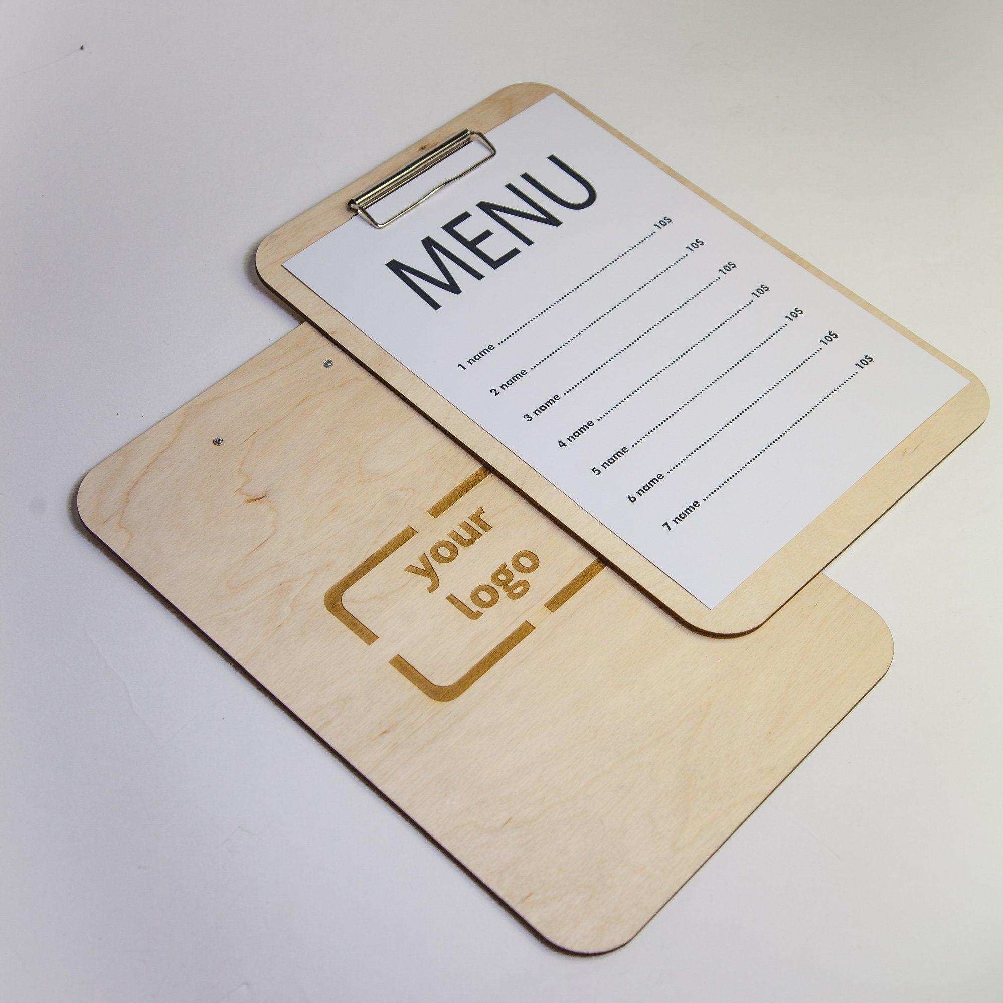 Rustic Kitchen and Restaurant Wooden Menu Board