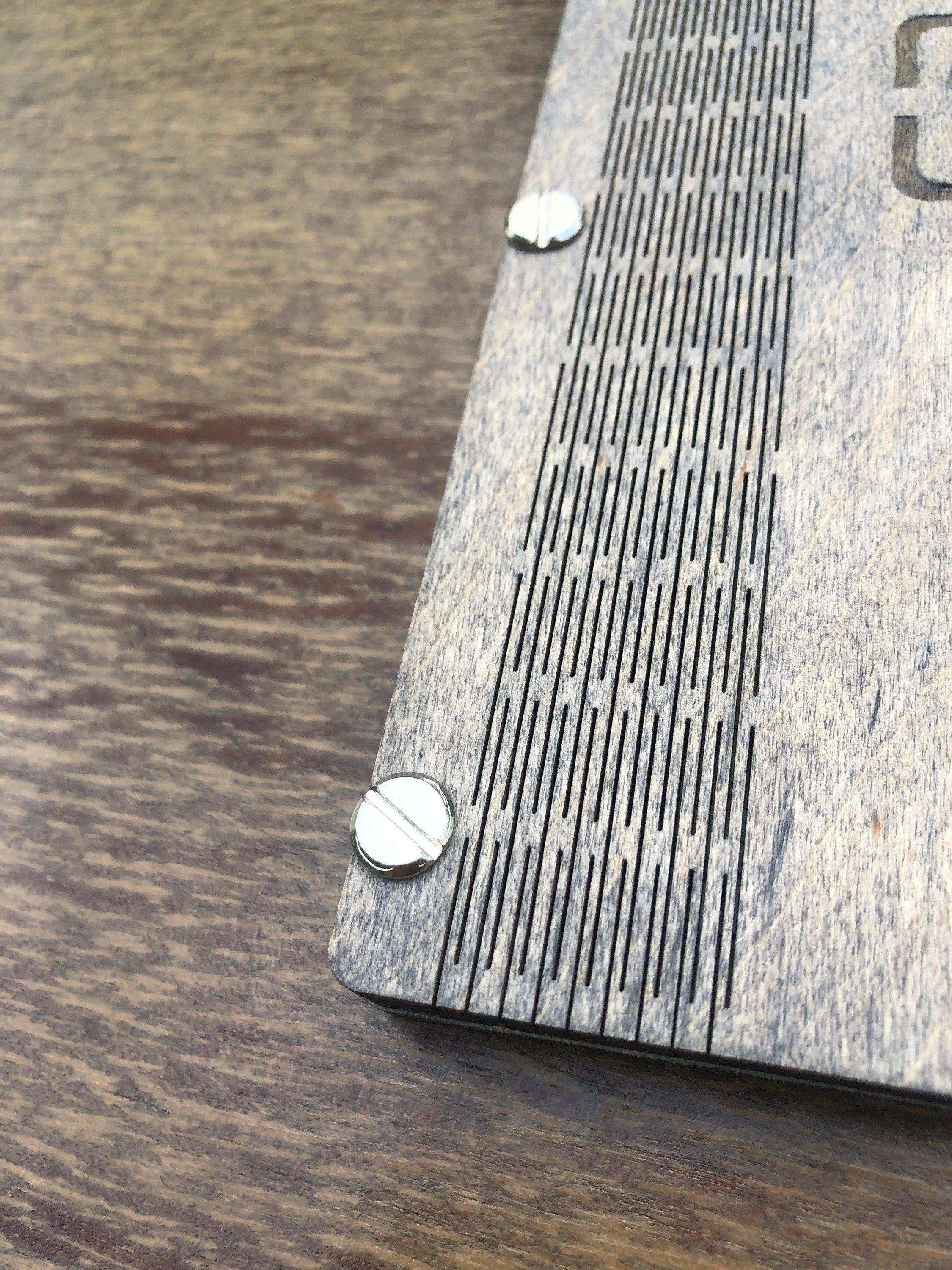 Customized Wooden Bill Holder with Free Engraving