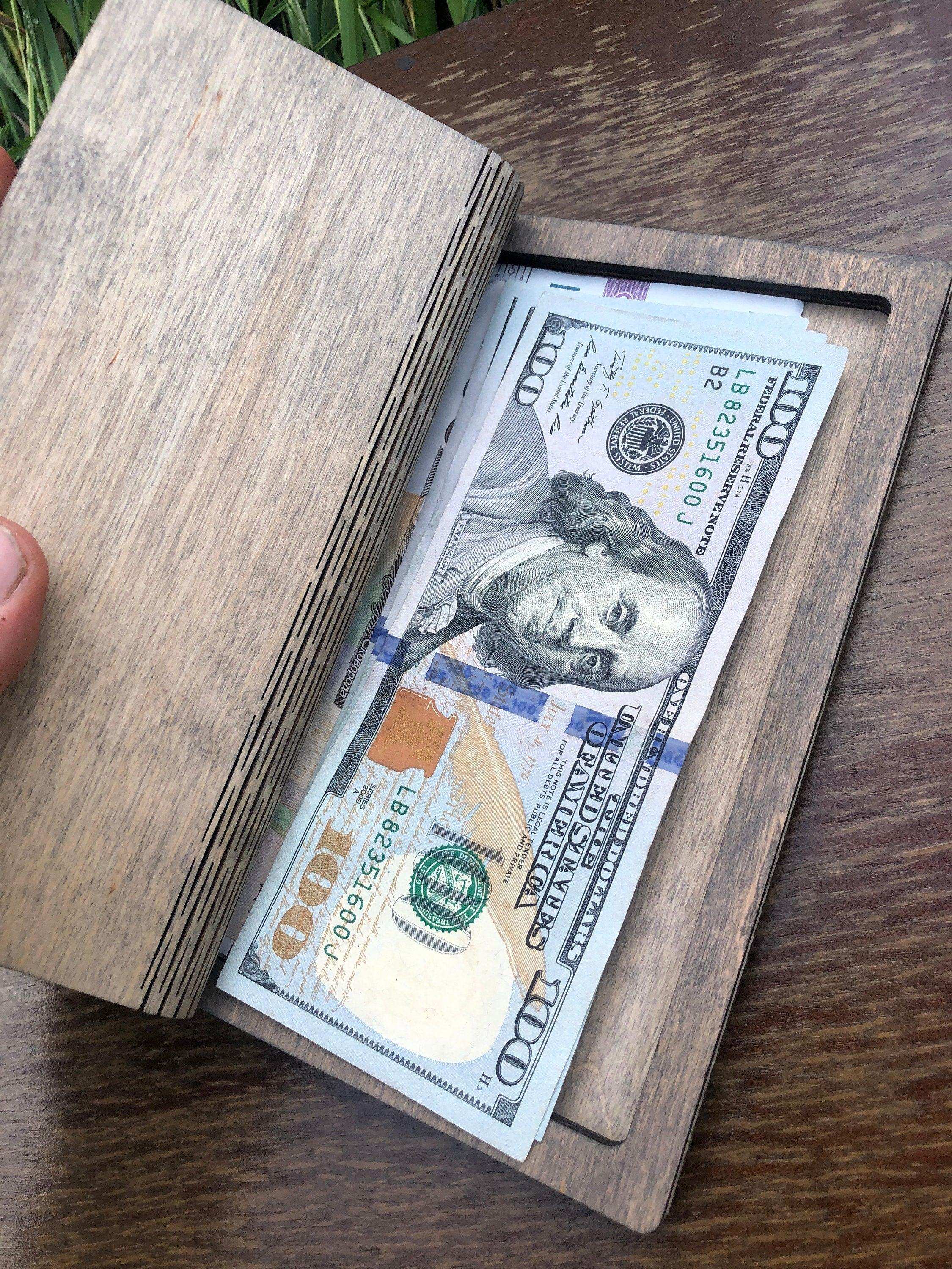 Customized Wooden Bill Holder with Free Engraving