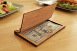Personalized Wooden Check Holder with Engraving, Video