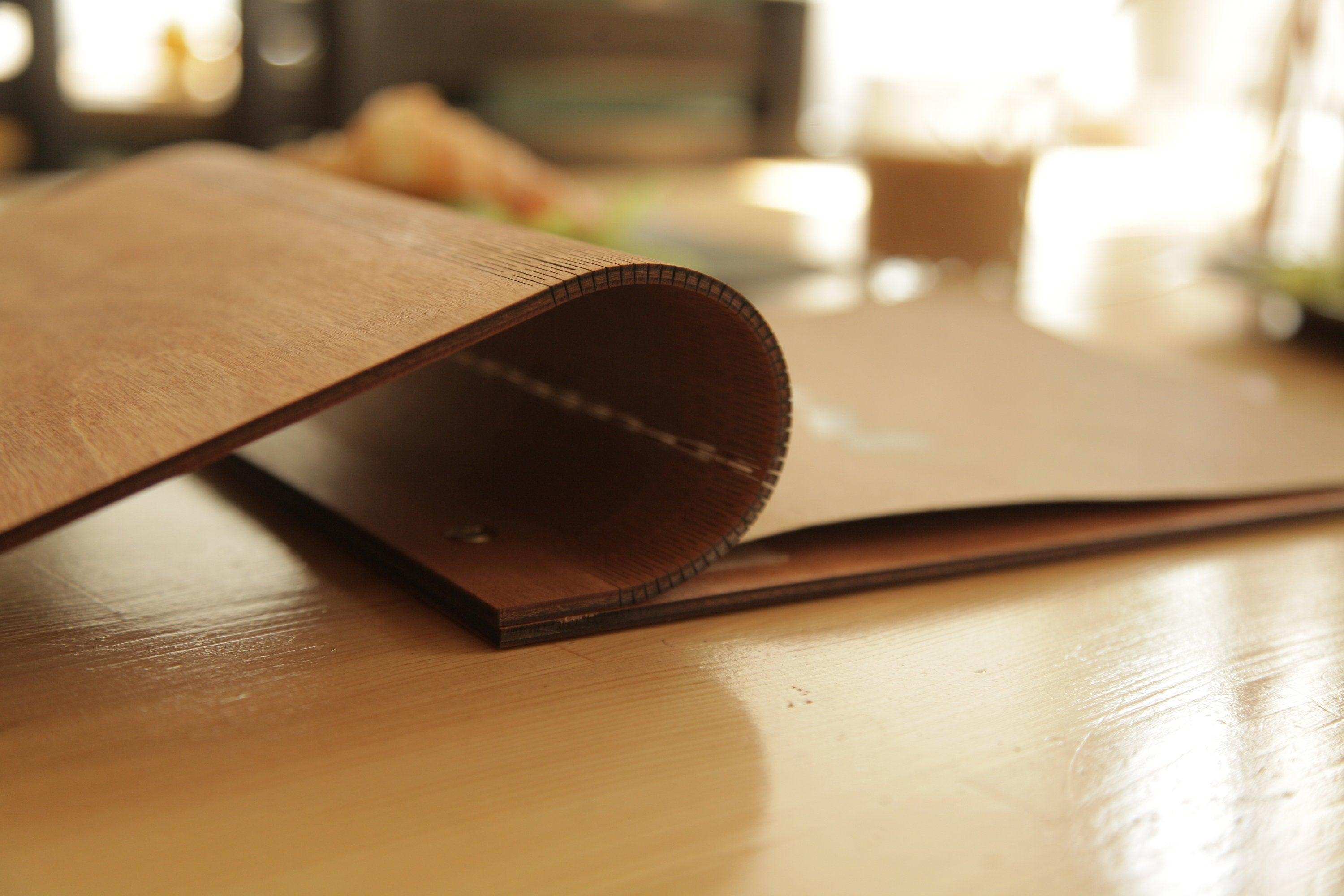 Engraved Wooden Menu Cover