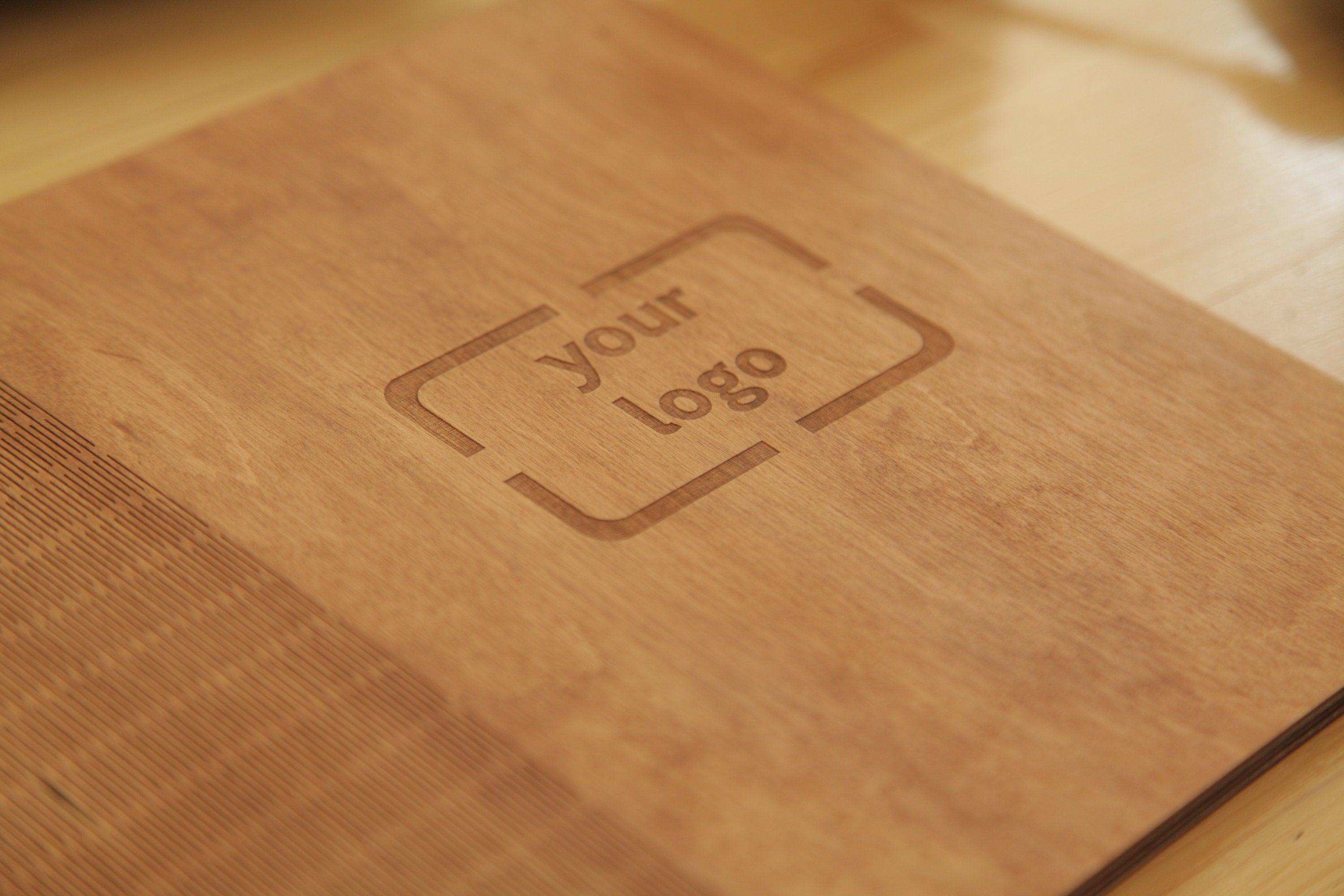 Engraved Wooden Menu Cover