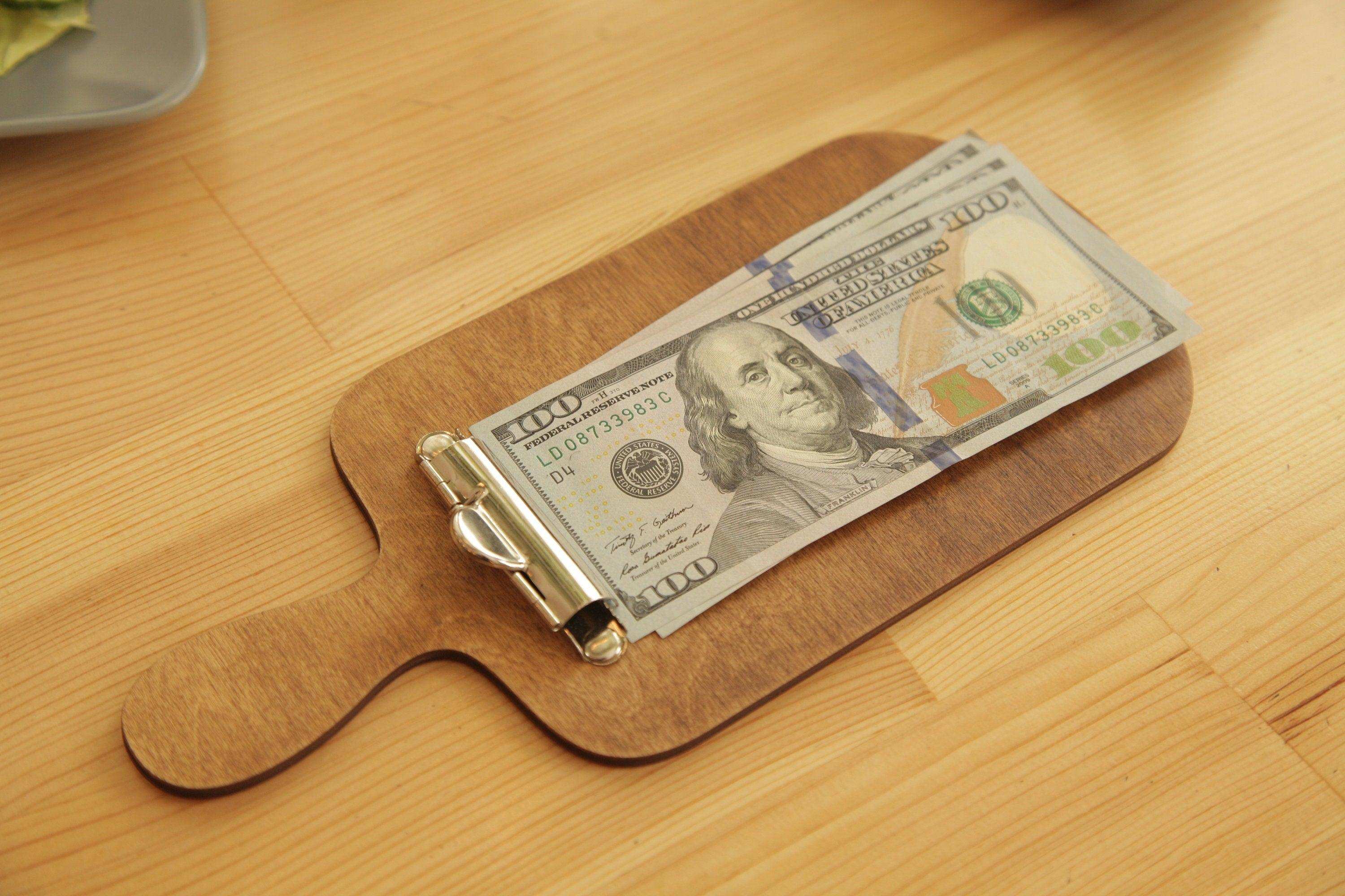 Wooden Check Presenter for Upscale Venues