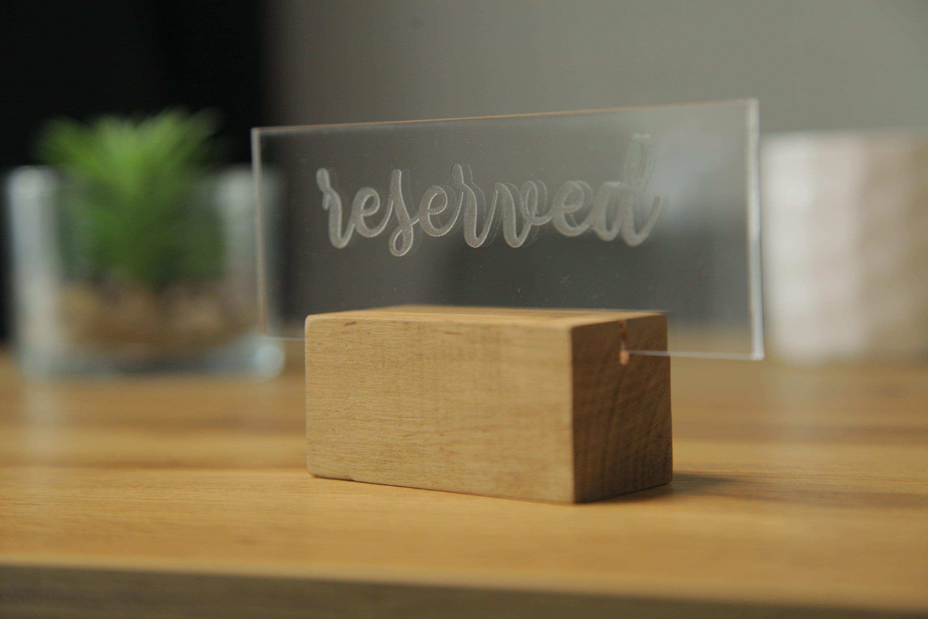 Custom Acrylic Wedding Sign