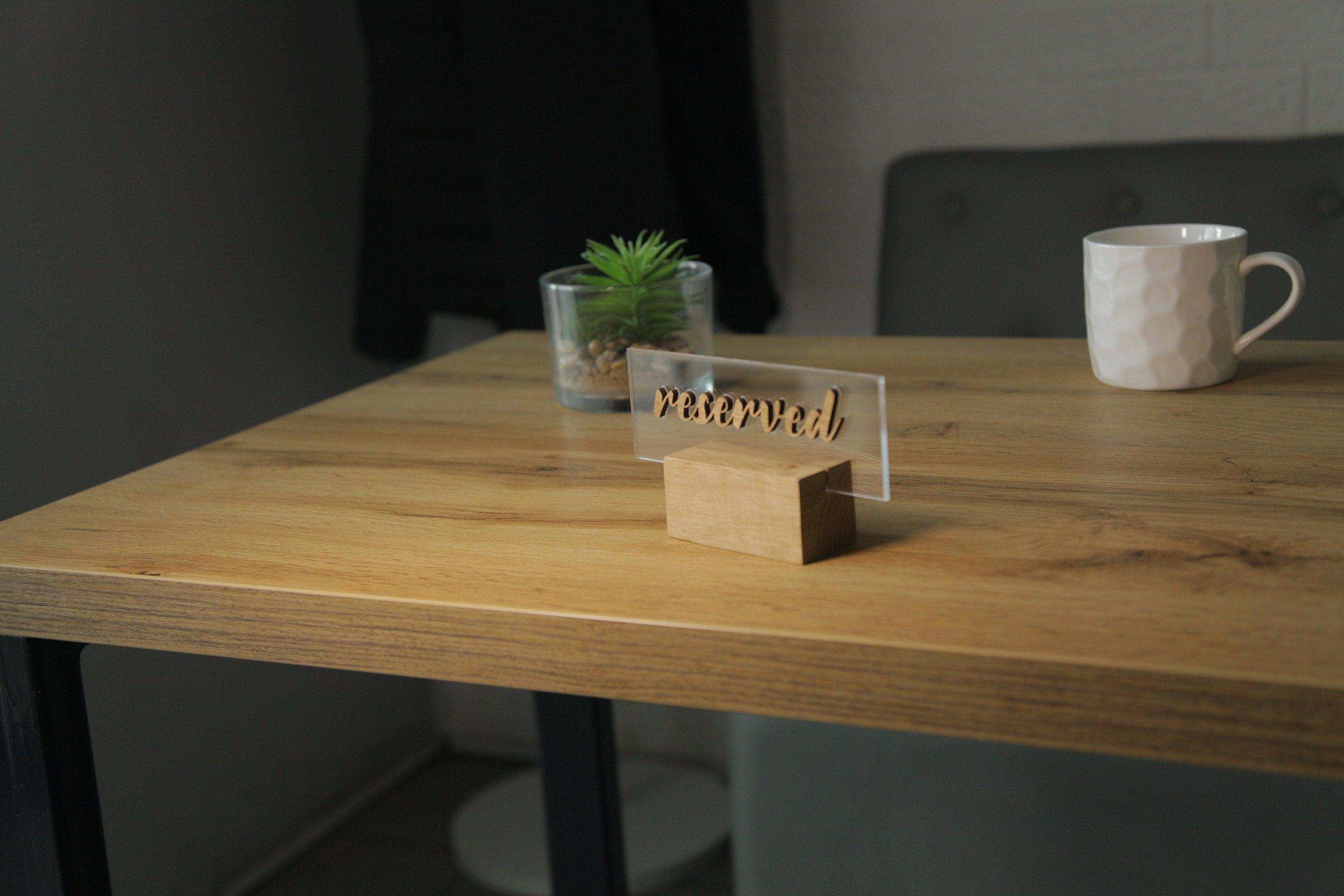 Personalized Acrylic Reserved Table Sign for Events