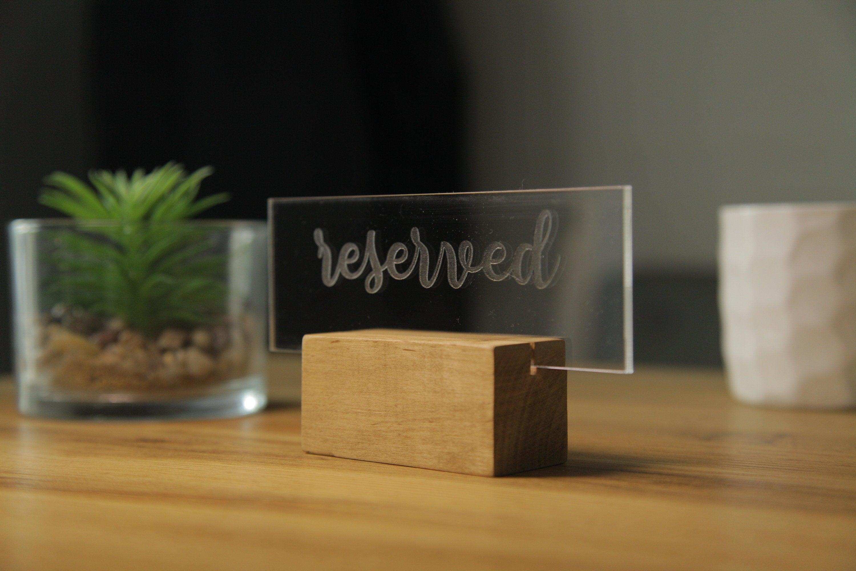 Custom Acrylic Wedding Sign