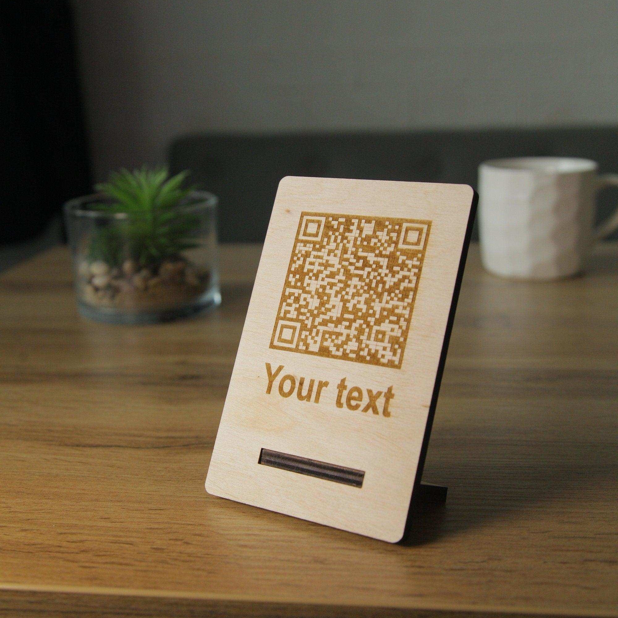 Custom QR Code Table Sign