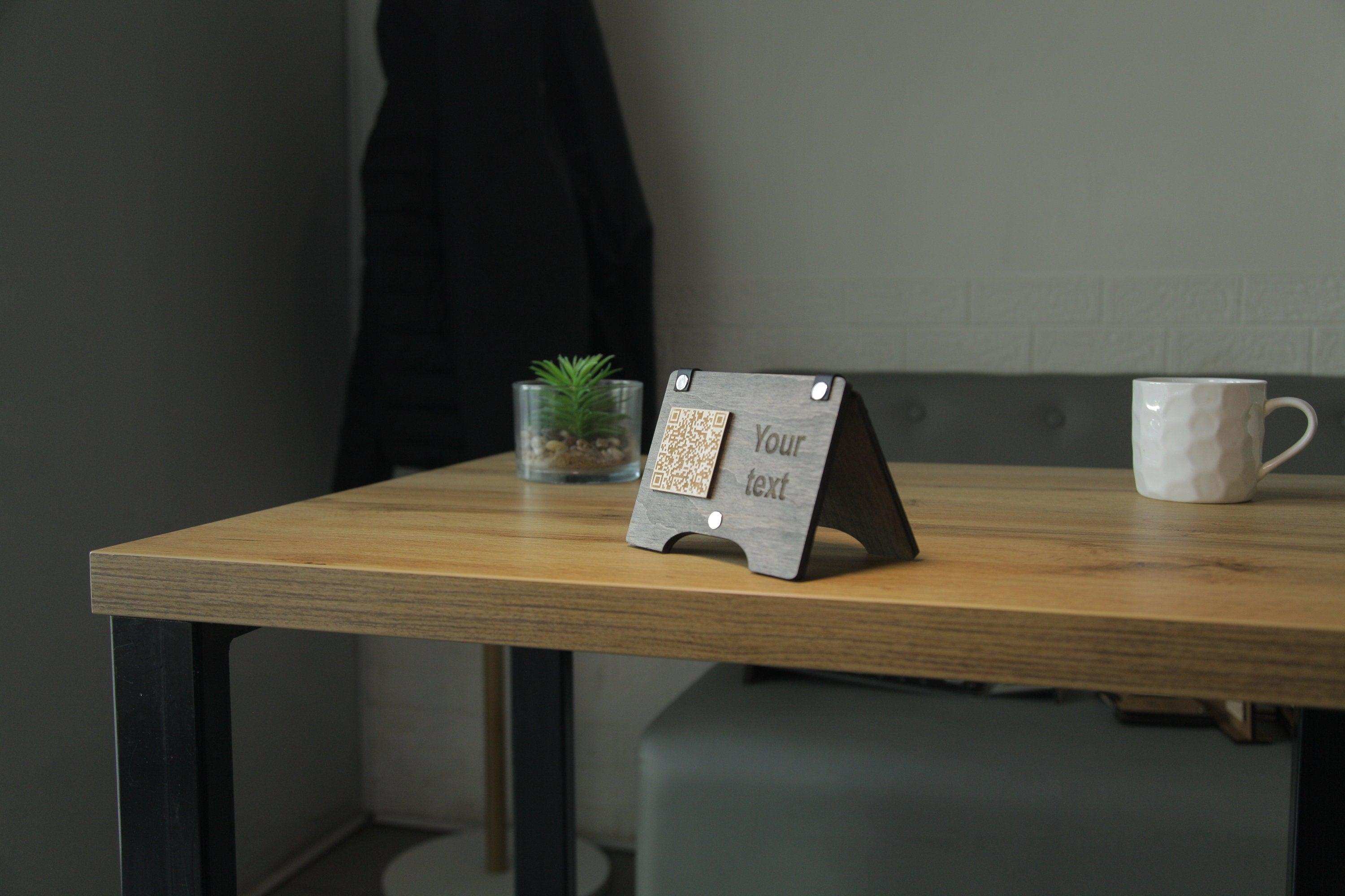 Custom QR Code Sign for Restaurant Tables